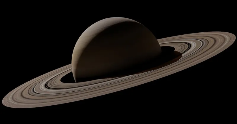A breathtaking image capturing Saturn