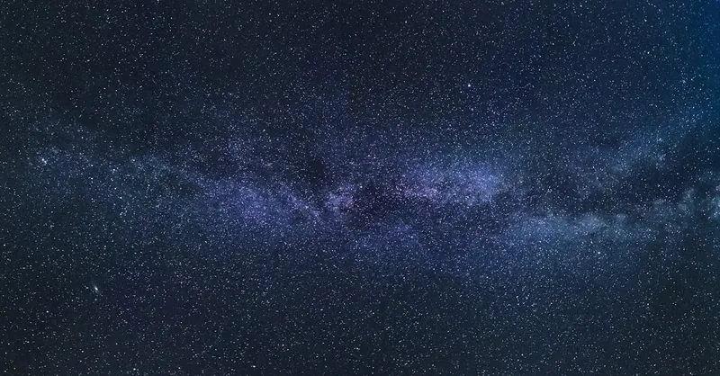 A breathtaking view of the Milky Way galaxy showcasing countless stars in the night sky.