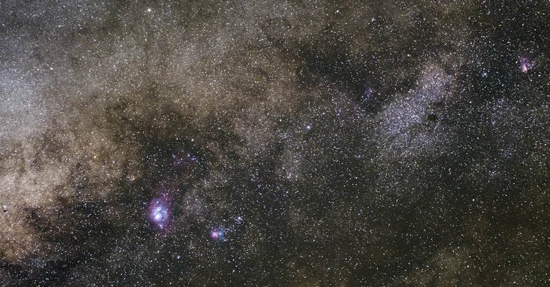A breathtaking view of the Milky Way showcasing nebulae and countless stars.