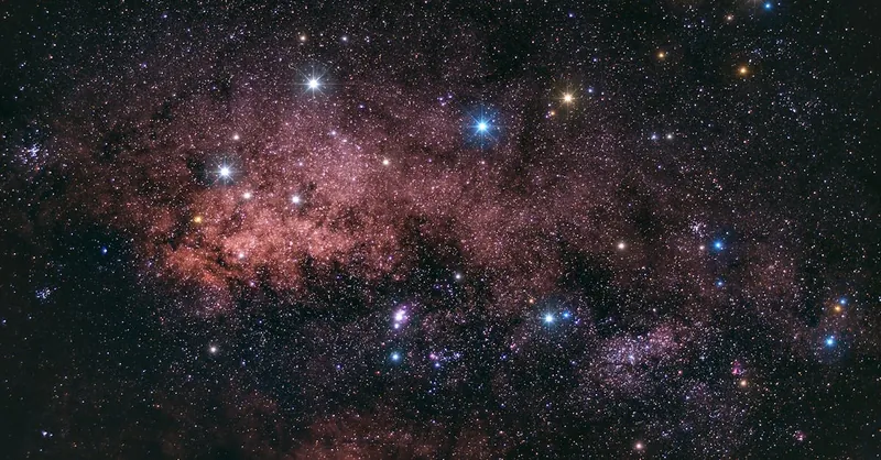 Vivid night sky filled with stars and constellations, perfect for astronomy enthusiasts.