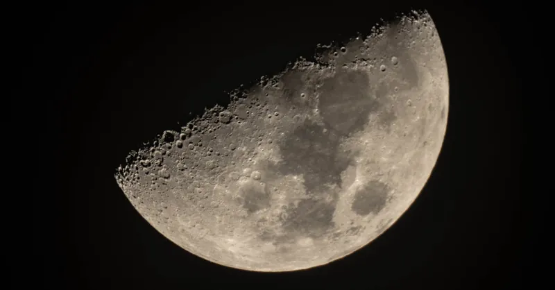 Captivating close-up shot of the moon