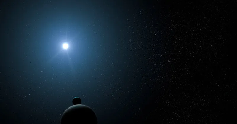 Dramatic night sky with bright celestial bodies and countless stars.