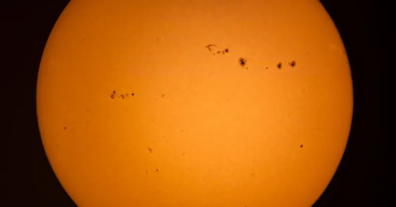 A high-resolution image capturing the Sun
